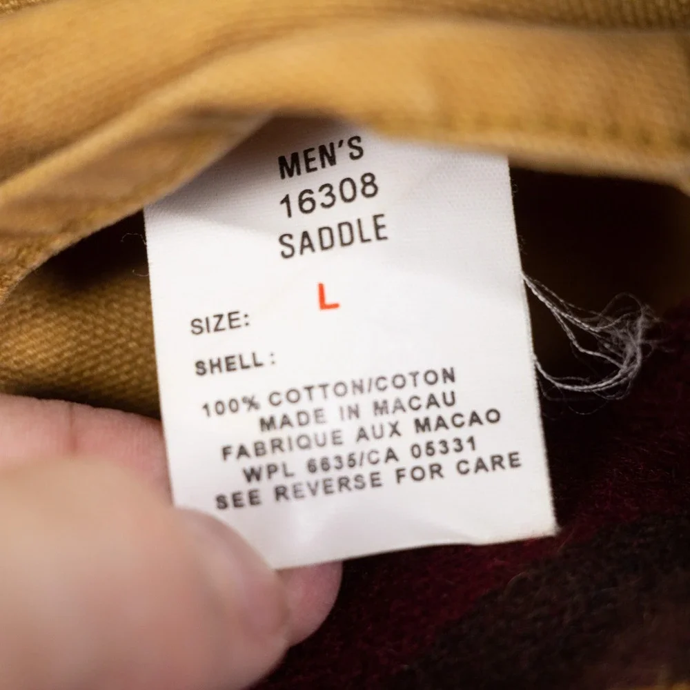 VTG Woolrich Mens L 16308 Saddle Barn Chore Jacket Removable Blanket‎ Lined Tan - Picture 13 of 16
